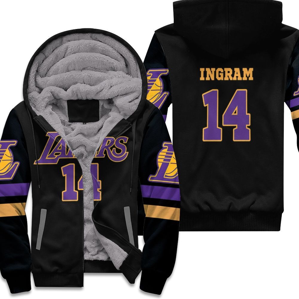 14 Brandon Ingram Lakers Inspired Style Unisex Fleece Hoodie