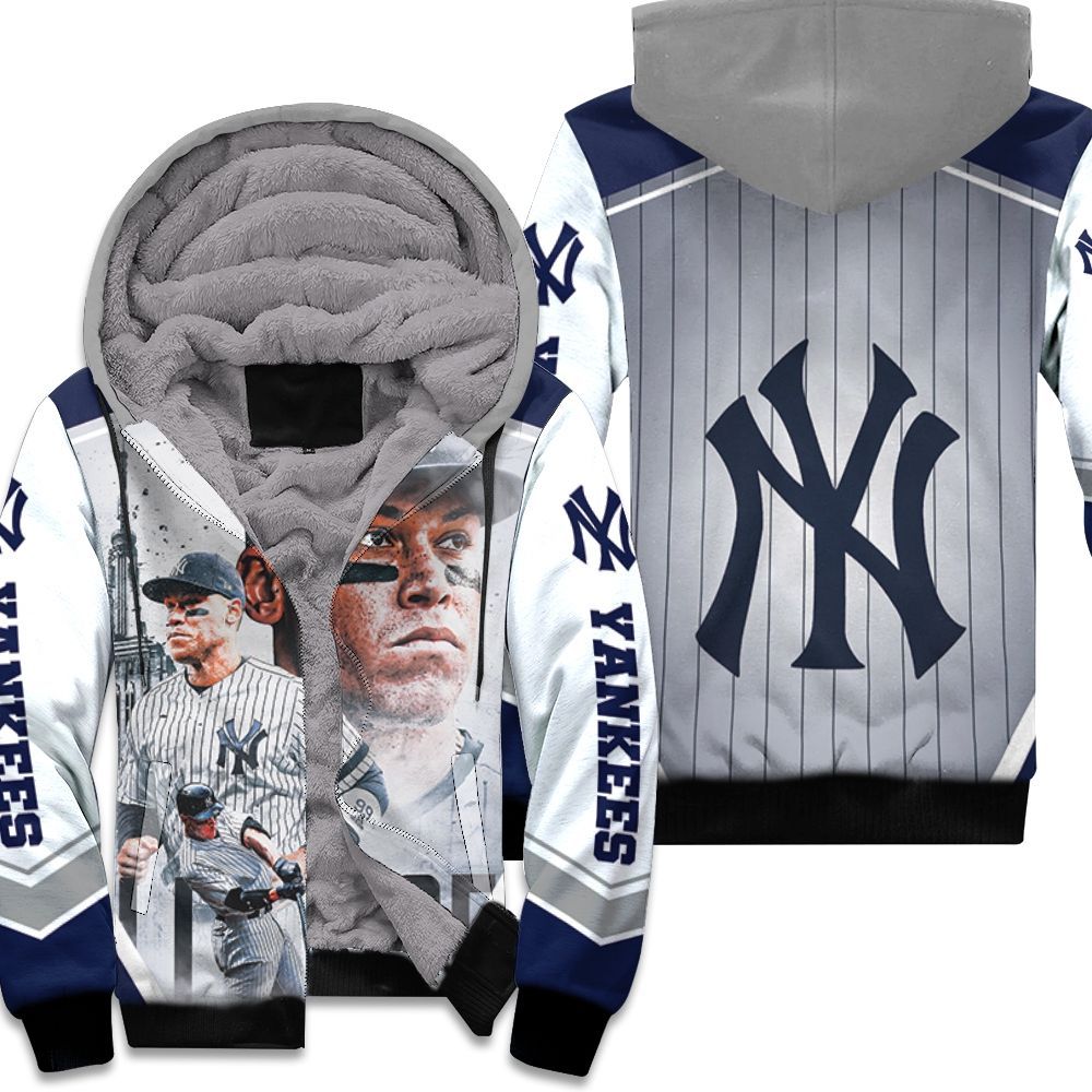 99 New York Yankees Aaron Judge All Rise Unisex Fleece Hoodie