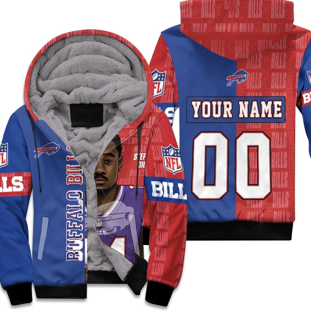 14 Stefon Diggs 14 Buffalo Bills Great Player 2020 Nfl Personalized Unisex Fleece Hoodie
