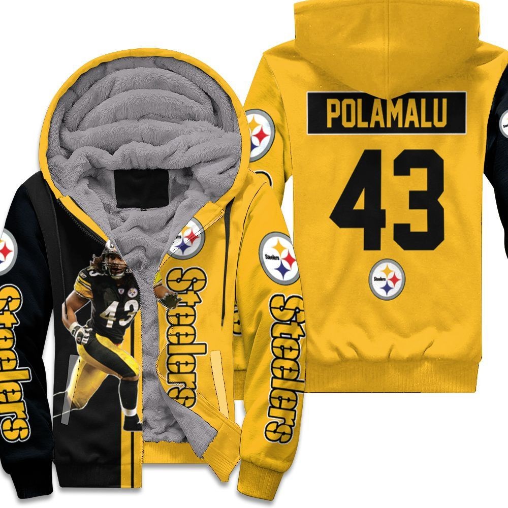 43 Troy Polamalu Pittsburgh Steelers Player 2020 Nfl Season Unisex Fleece Hoodie