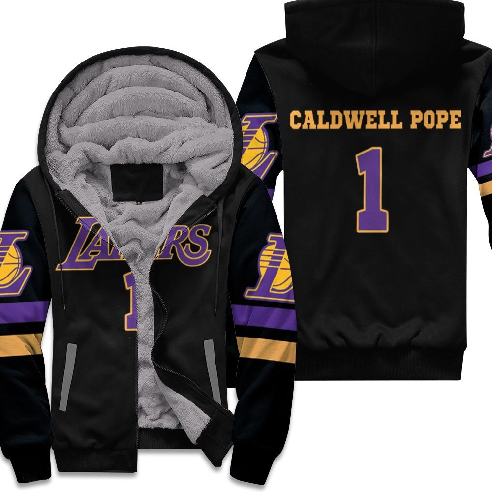 01 Kentavious Caldwell Pope Lakers Inspired Style Unisex Fleece Hoodie