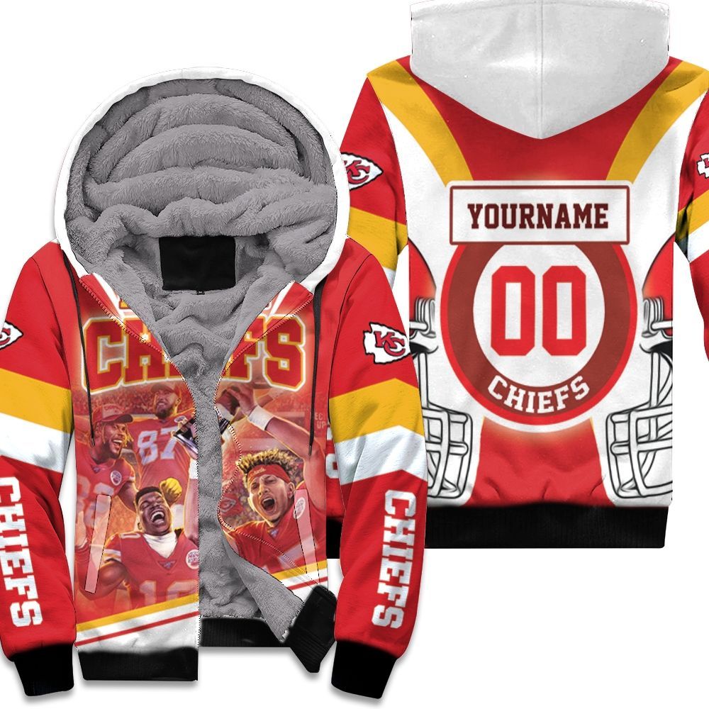 Afc West Division Champions Kansas City Chiefs Super Bowl 2021 Personalized Unisex Fleece Hoodie