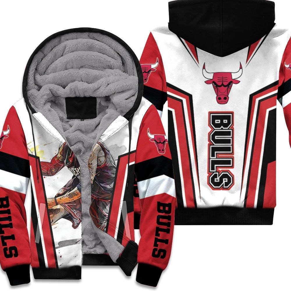 Allen Iverson Chicago Bulls Nba Unisex Fleece Hoodie
