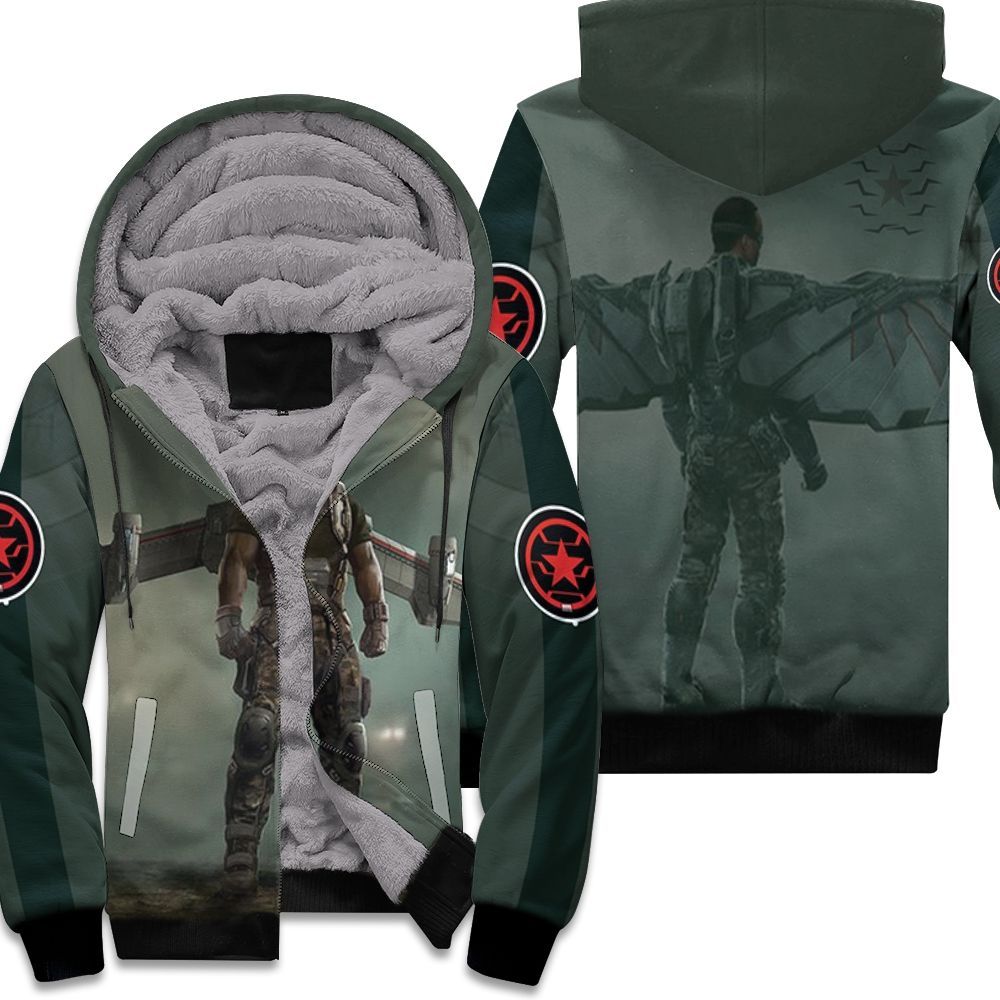 Captain America And The Winter Soldier Become Real Warrior Unisex Fleece Hoodie