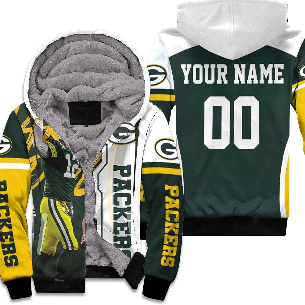 Aaron Rodgers #12 Green Bay Packers 2020 NFL Champion NFC North Winner Hoodie