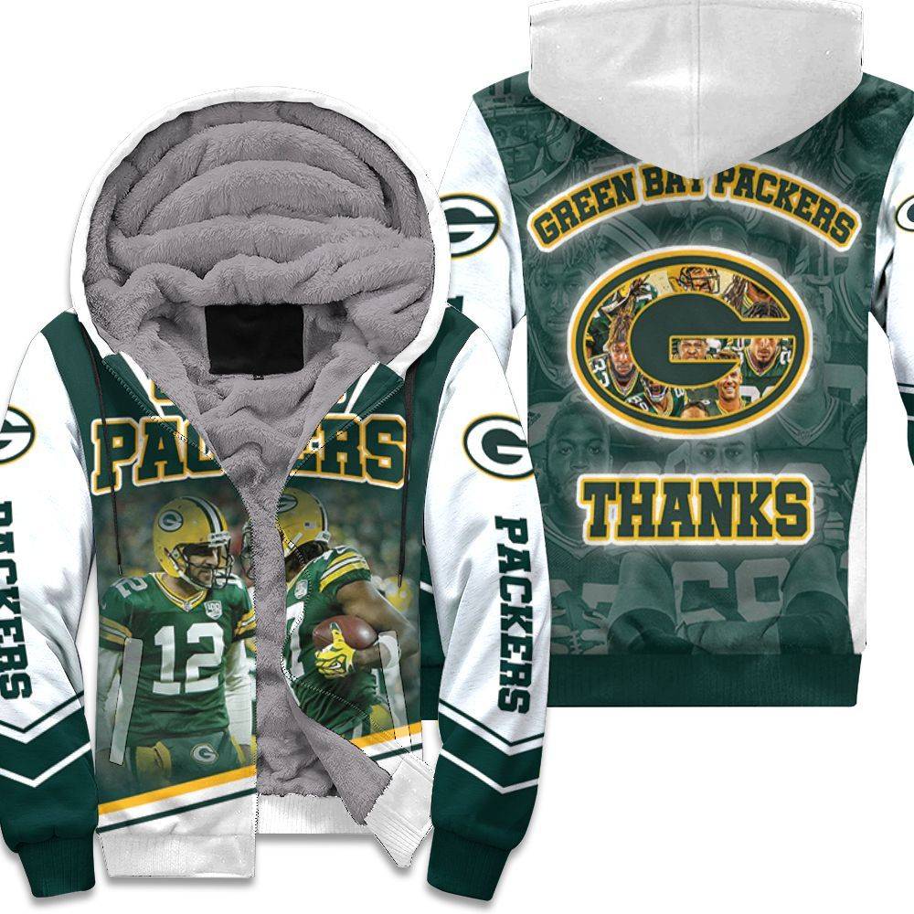 Aaron Rodgers Davante Adams Green Bay Packers 2020 NFC North Winner Hoodie