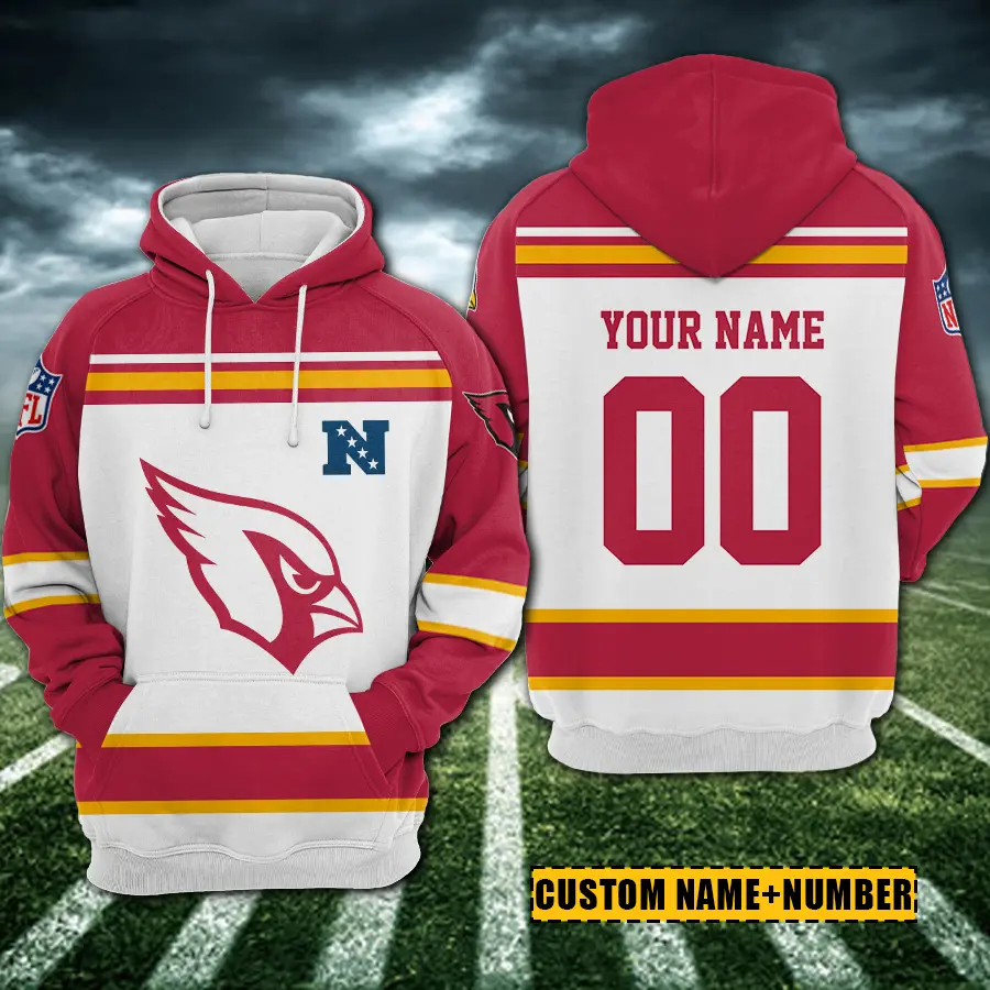 Arizona Cardinals 3D Printed Pullover Hoodie