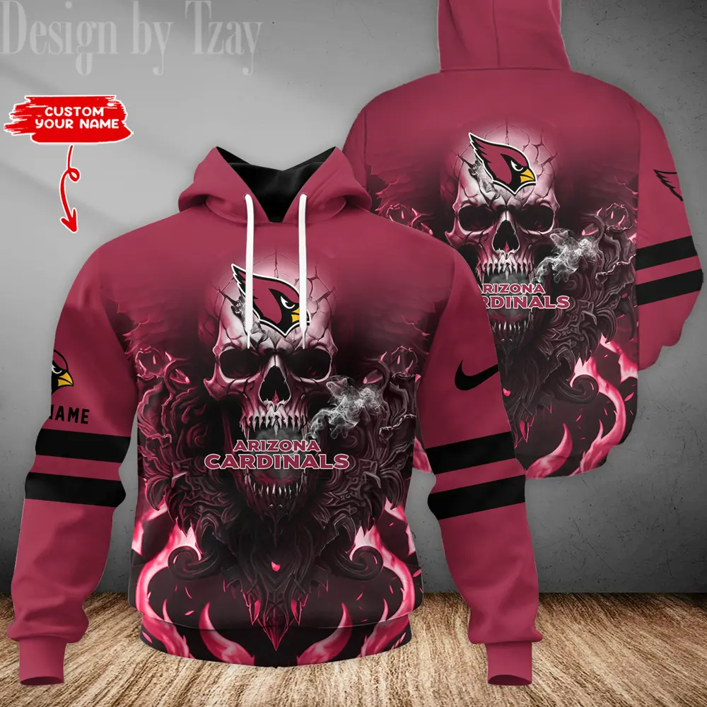 Arizona Cardinals 3D Printed Pullover Hoodie