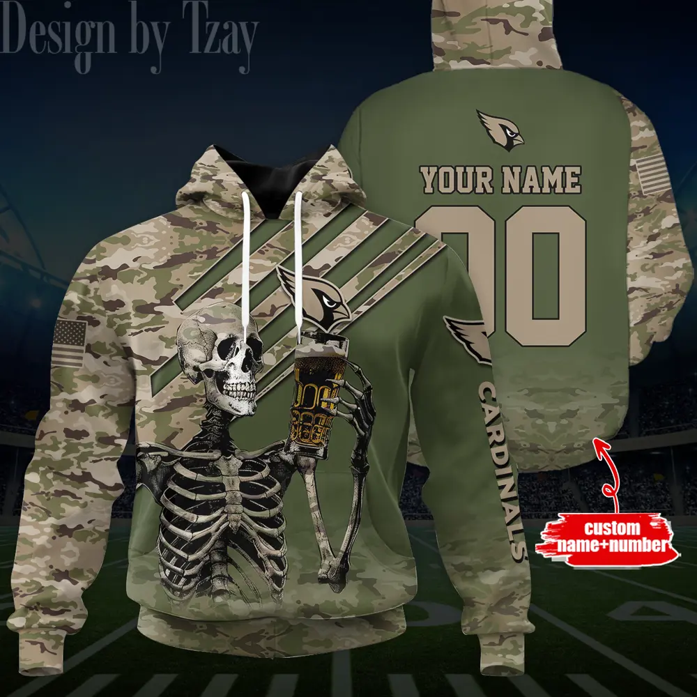 Arizona Cardinals 3D Printed Pullover Hoodie