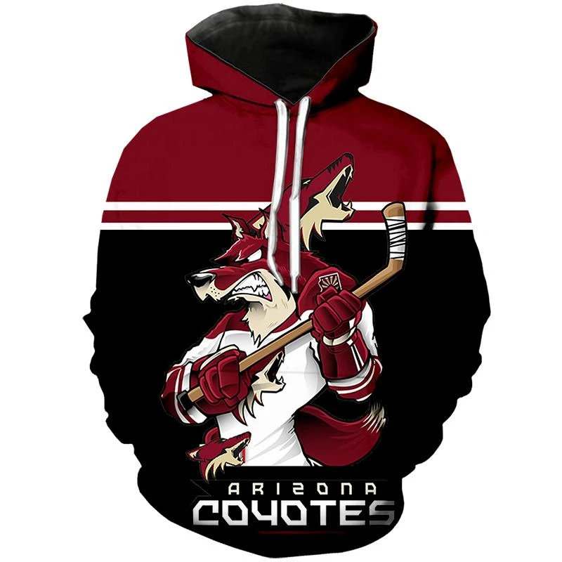Arizona Coyotes Mascot 3D Hoodie For Women