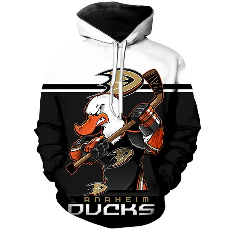 Anaheim Ducks Mascot 3D Hoodie For Women