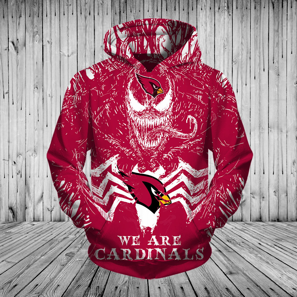 Arizona Cardinals Venom 3D Hoodie For Women