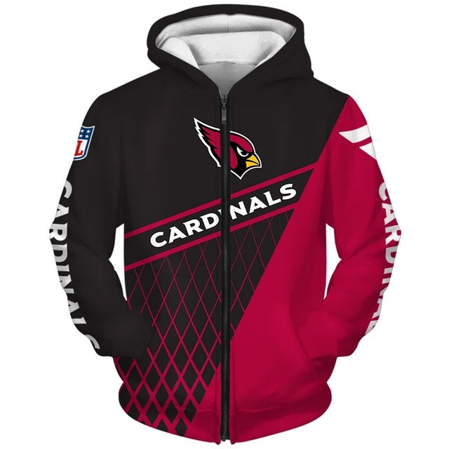 Arizona Cardinals Hooded 3D Hoodie For Women