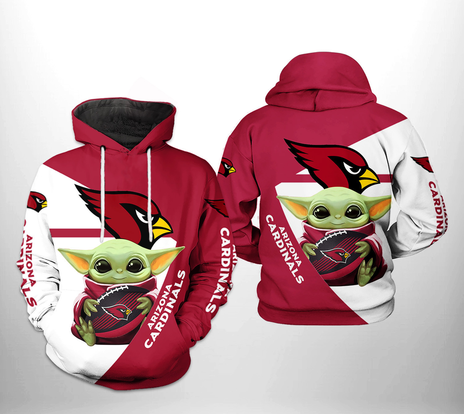 Arizona Cardinals Baby Yoda Team Hoodie