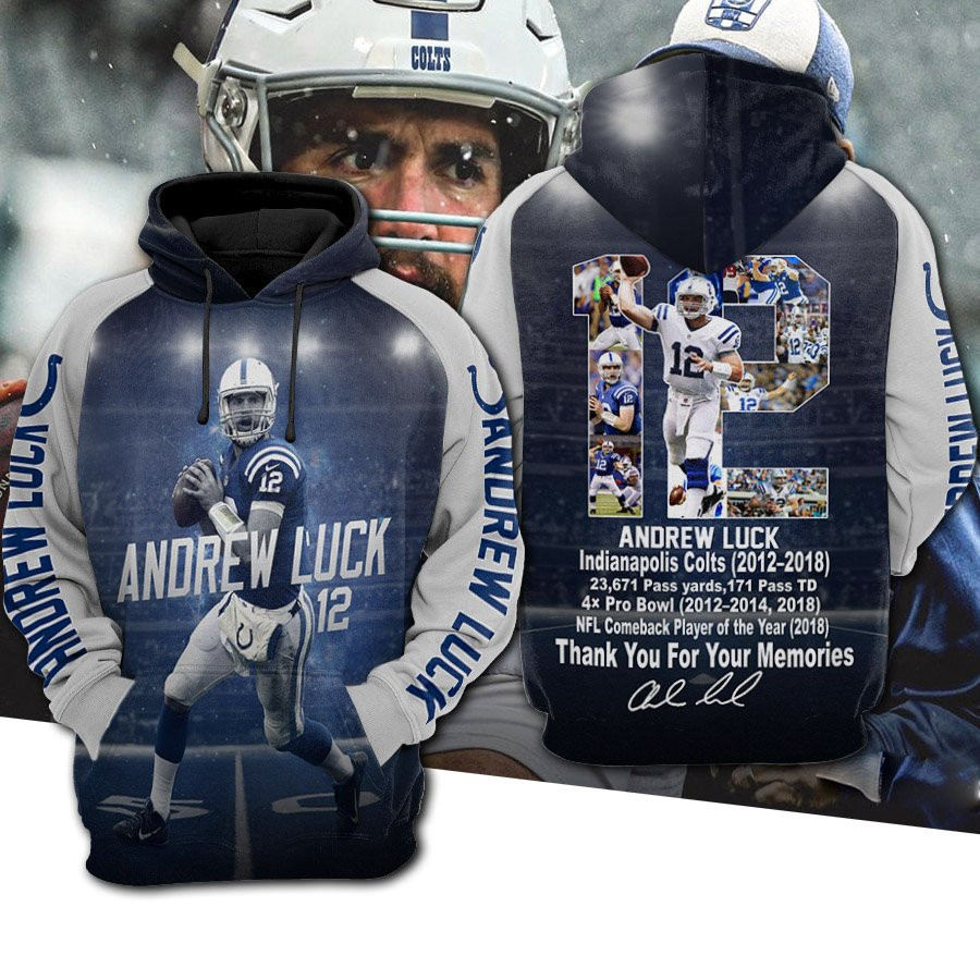 Andrew Luck New England Patriots Hoodie