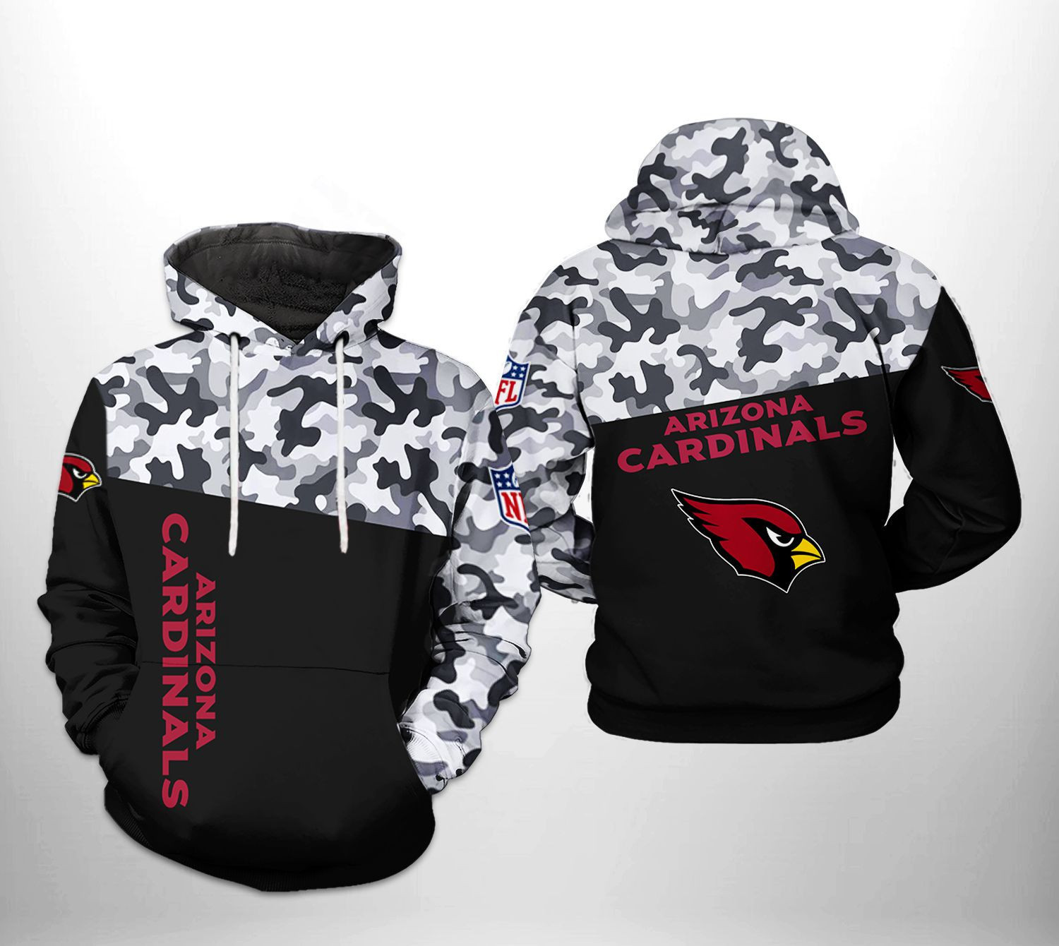 Arizona Cardinals Camo Veteran Team Hoodie