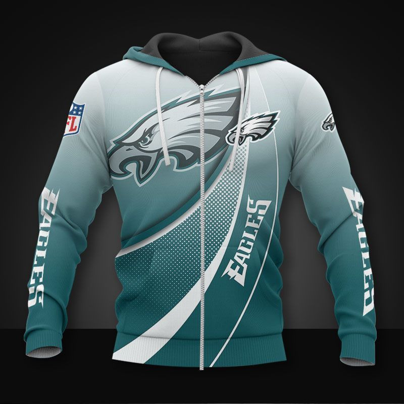 3D Hoodie All Over Print Apparel Philadelphia Eagles
