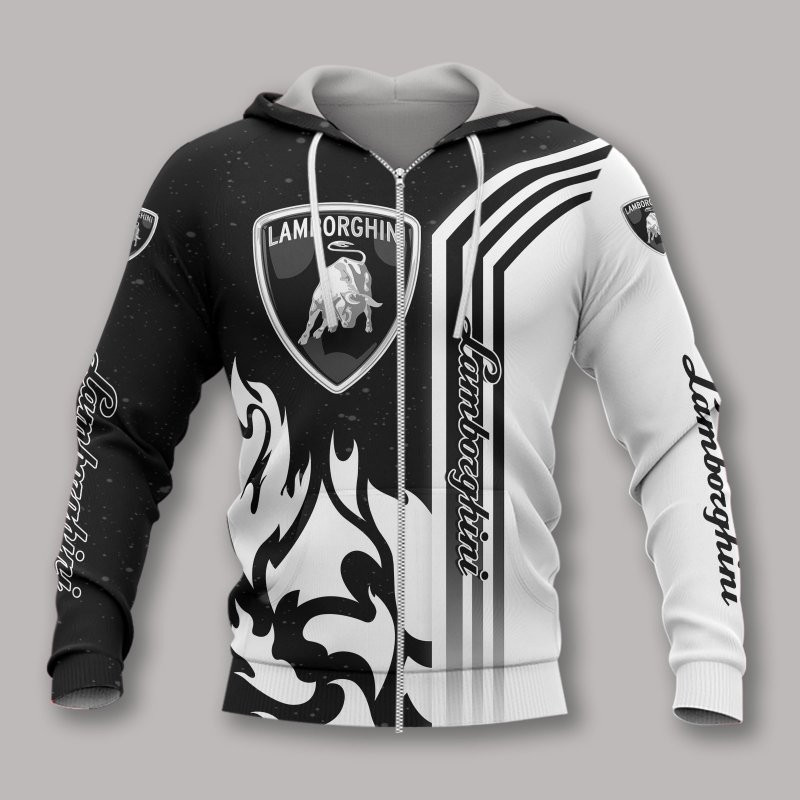 3D Hoodie All Over Print Apparel Lamborghini
