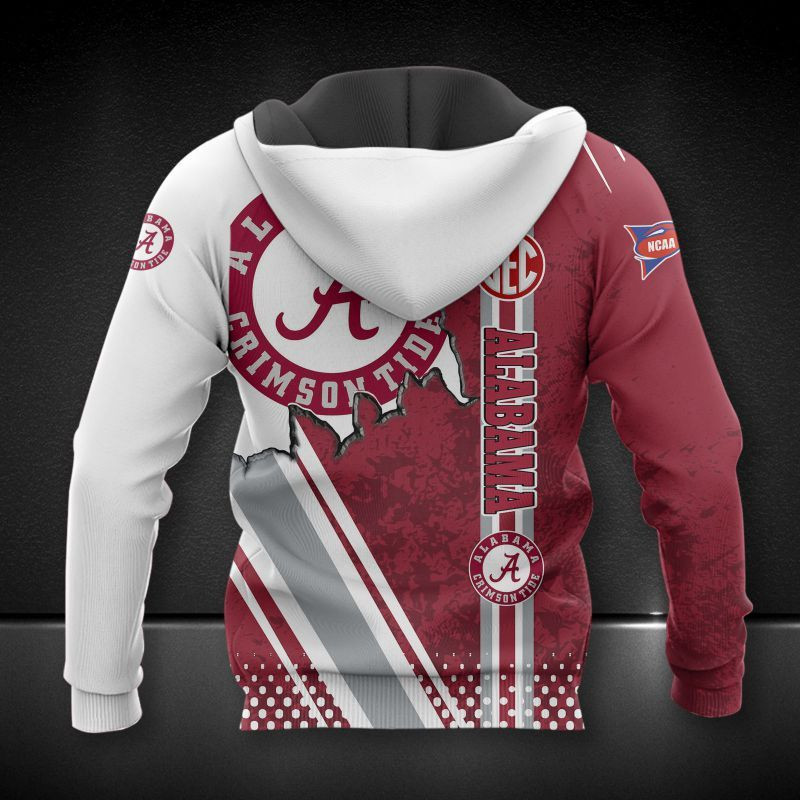 Alabama Crimson Tide 3D Hoodie All Over Print Apparel