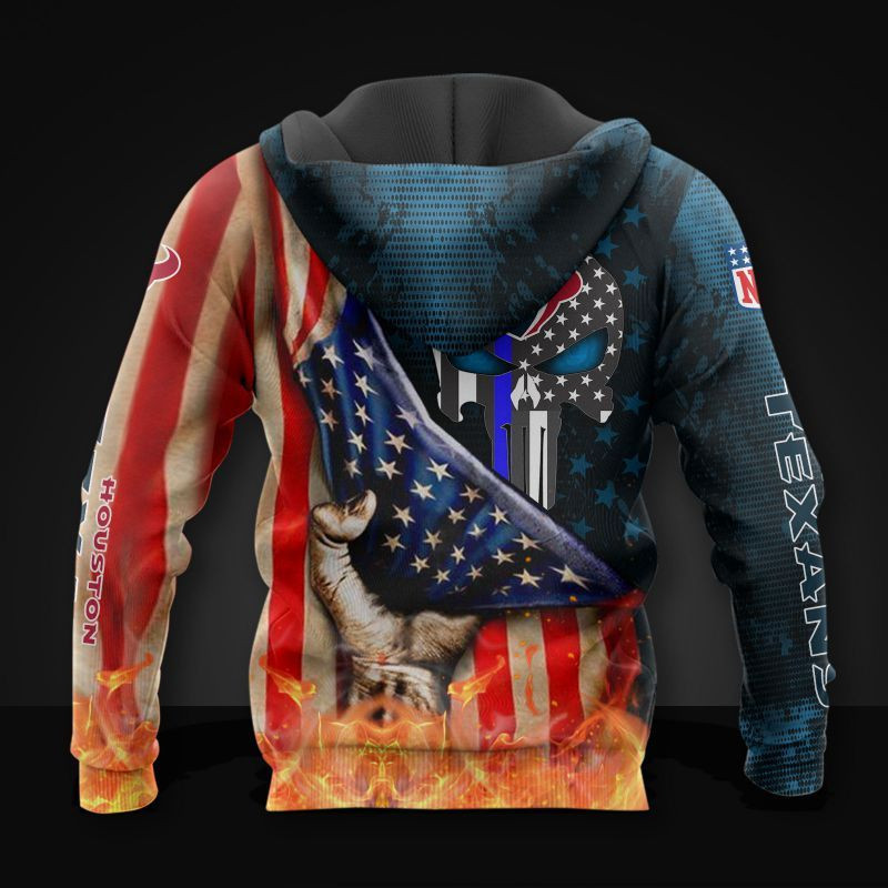 3D Hoodie All Over Print Apparel Houston Texans