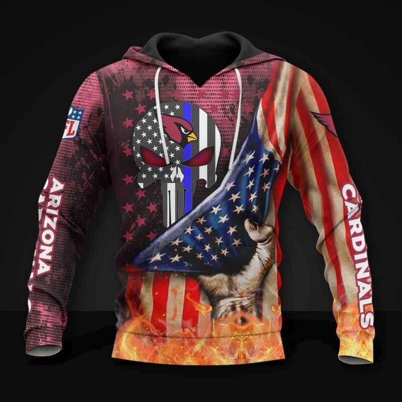 Arizona Cardinals 3D Hoodie All Over Print Apparel