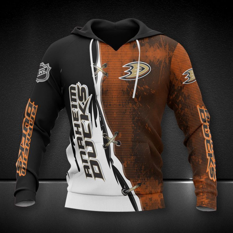 Anaheim Ducks 3D Hoodie All Over Print Apparel