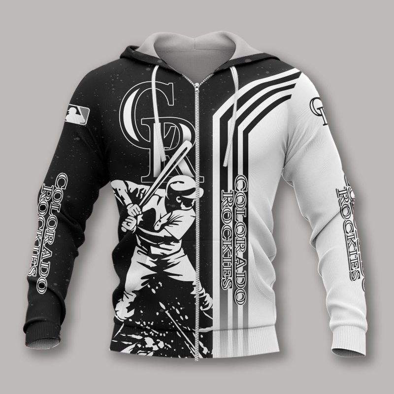 3D Hoodie All Over Print Apparel Colorado Rockies