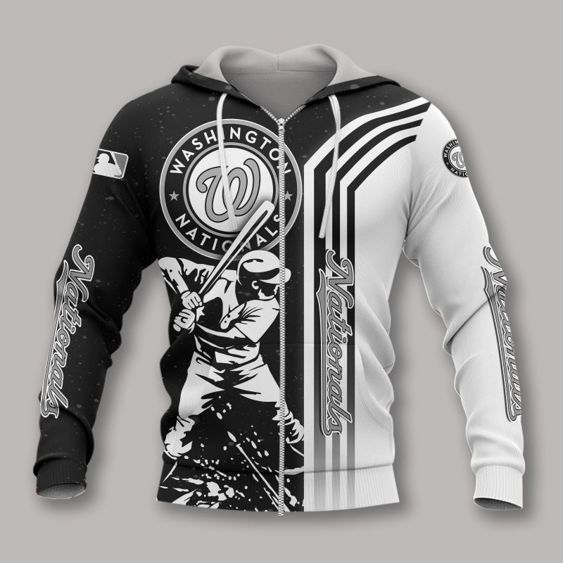 3D Hoodie All Over Print Apparel Washington Nationals