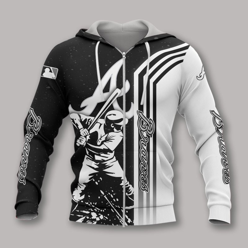 3D Hoodie All Over Print Apparel Atlanta Braves