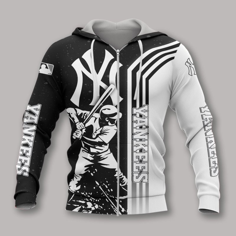 3D Hoodie All Over Print Apparel New York Yankees