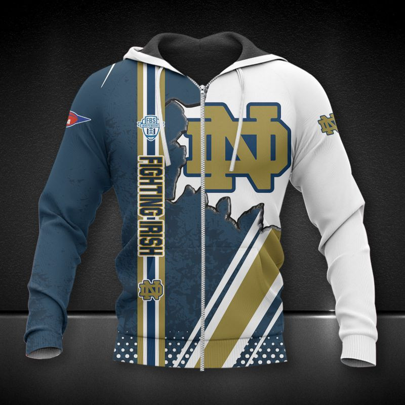 3D Hoodie All Over Print Apparel Notre Dame Fighting Irish
