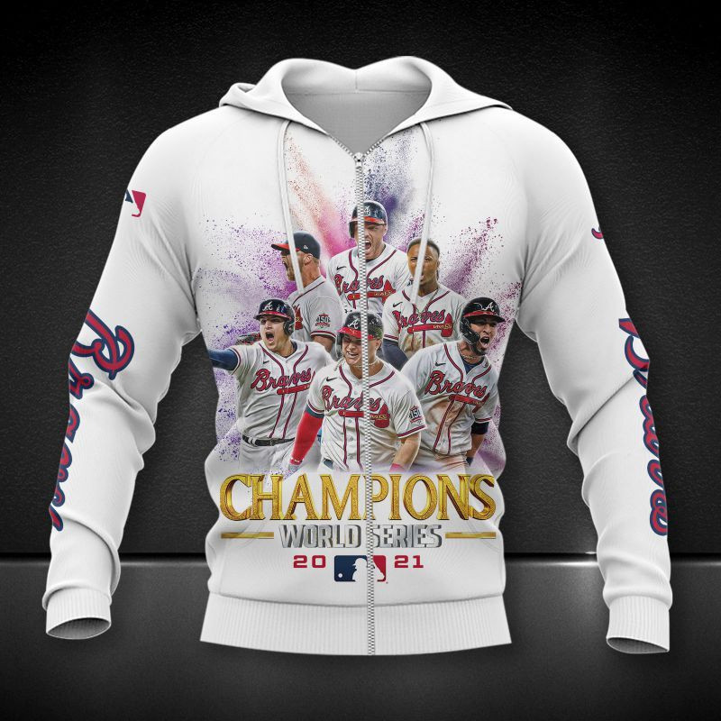 3D Hoodie All Over Print Apparel Atlanta Braves