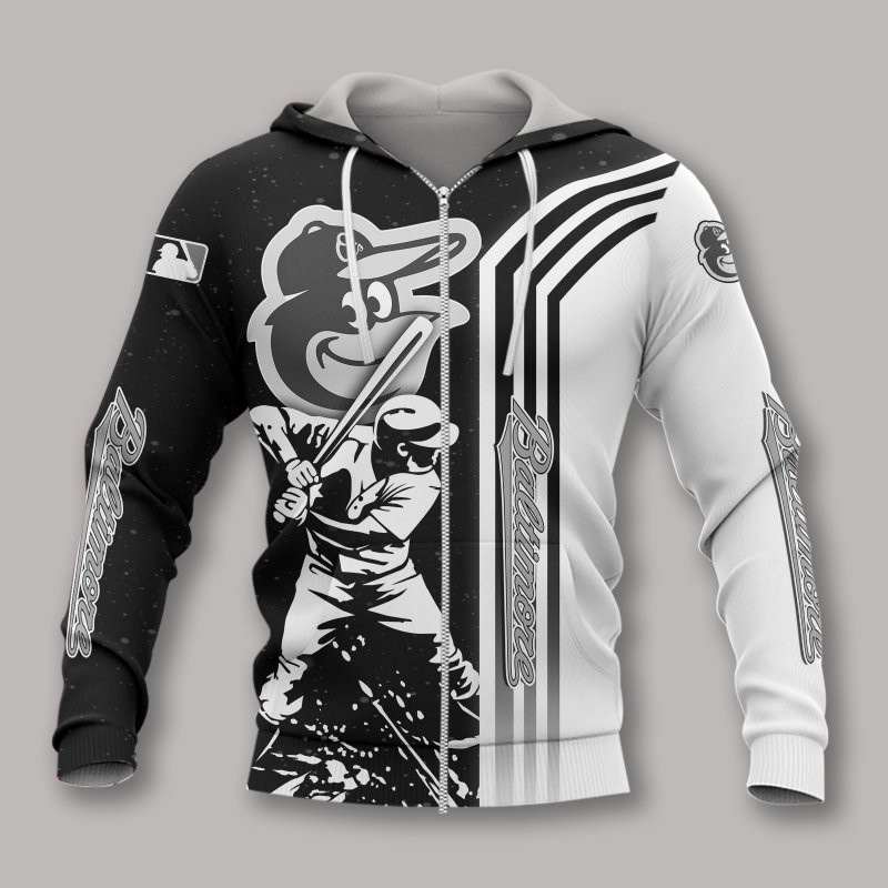 3D Hoodie All Over Print Apparel Baltimore Orioles