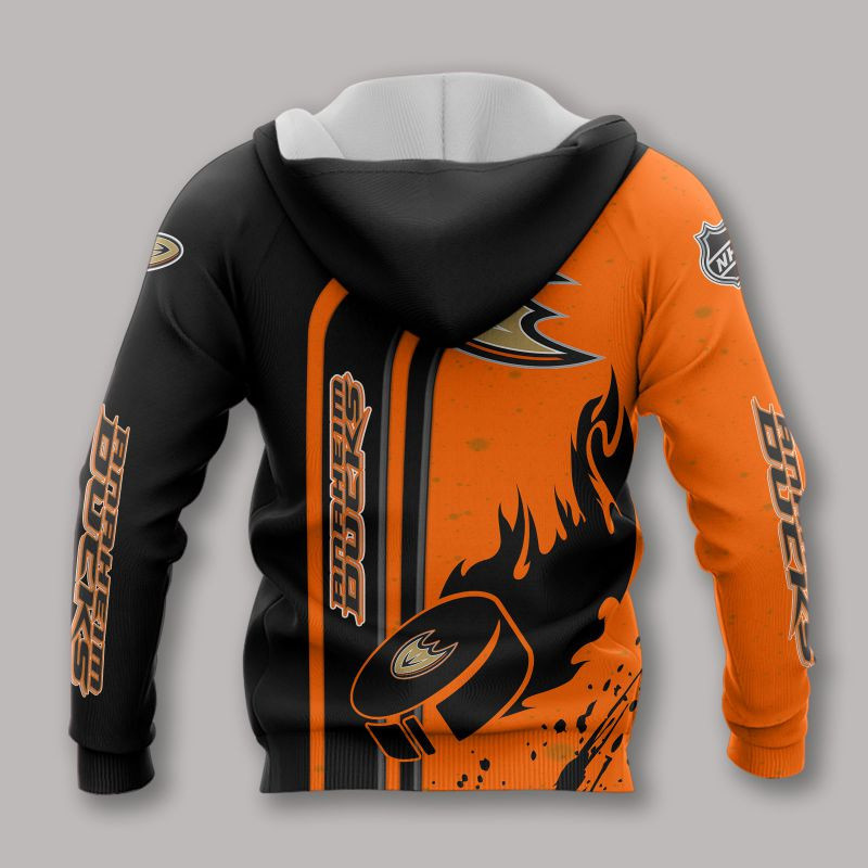 Anaheim Ducks 3D Hoodie All Over Print Apparel