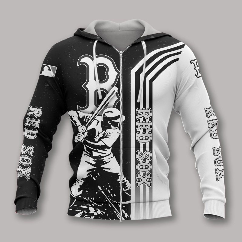 3D Hoodie All Over Print Apparel Boston Red Sox