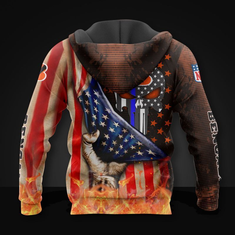 3D Hoodie All Over Print Apparel Cincinnati Bengals