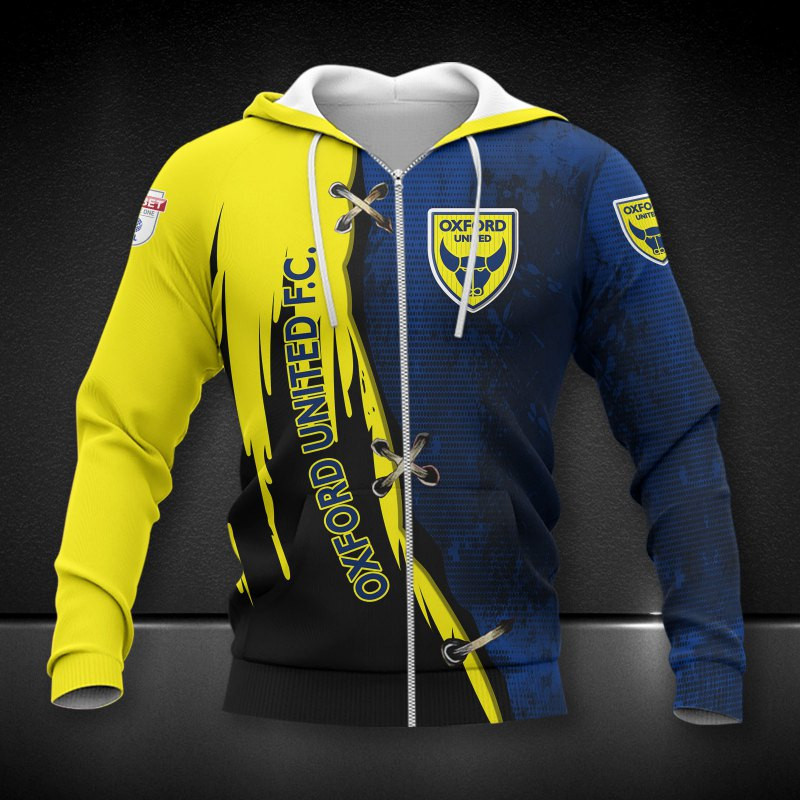 3D Hoodie All Over Print Apparel Oxford United F.C