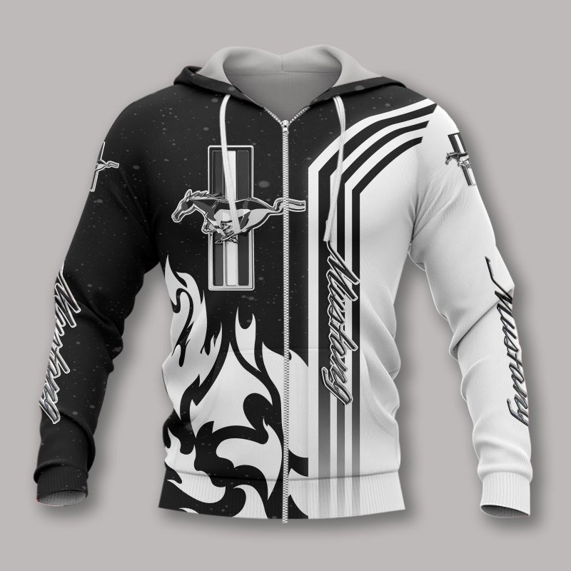 3D Hoodie All Over Print Apparel Ford Mustang