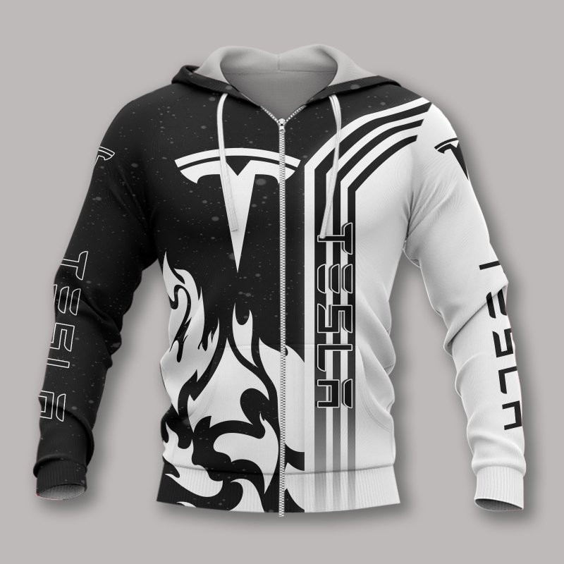 3D Hoodie All Over Print Apparel Tesla