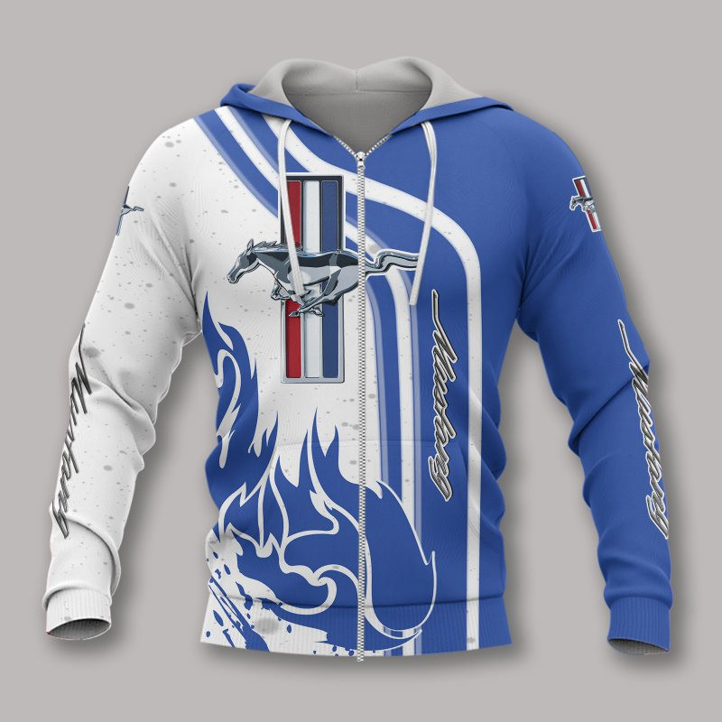 3D Hoodie All Over Print Apparel Ford Mustang