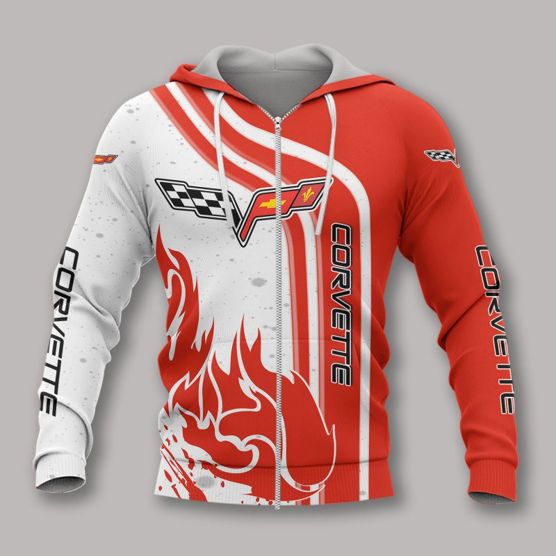 3D Hoodie All Over Print Apparel Chevrolet Corvette