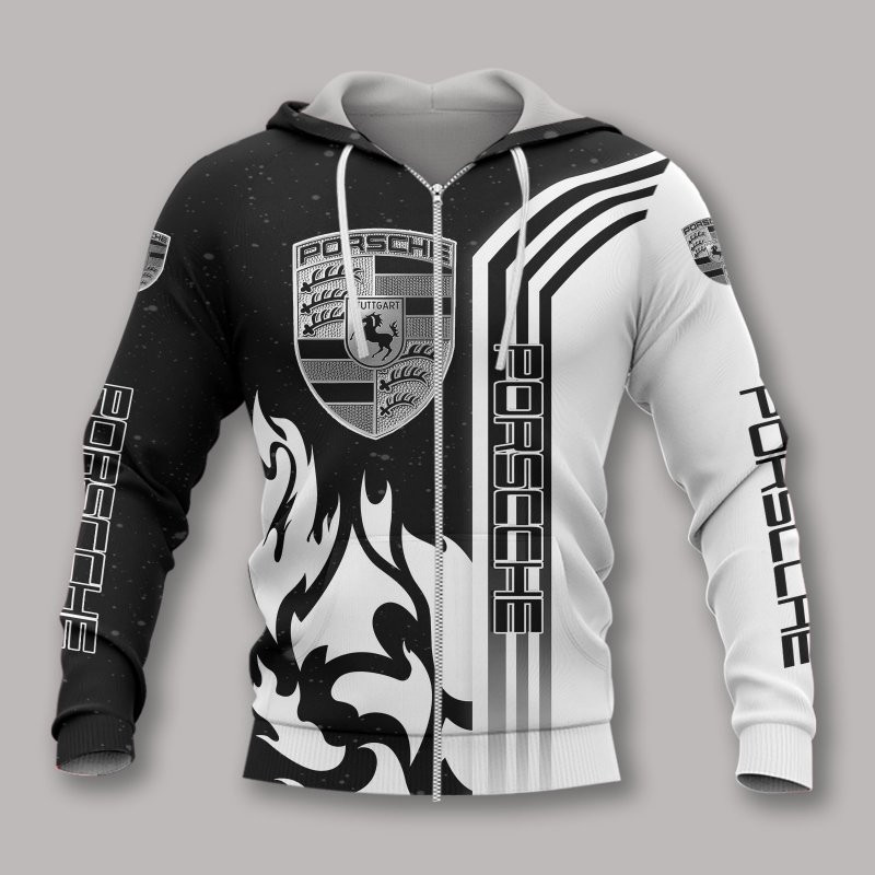 3D Hoodie All Over Print Apparel Porsche