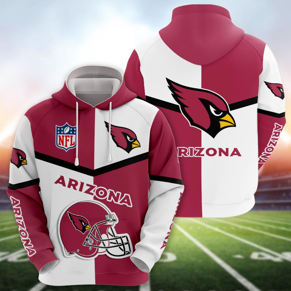 Arizona Cardinals 3D Hoodie All Over Print Apparel