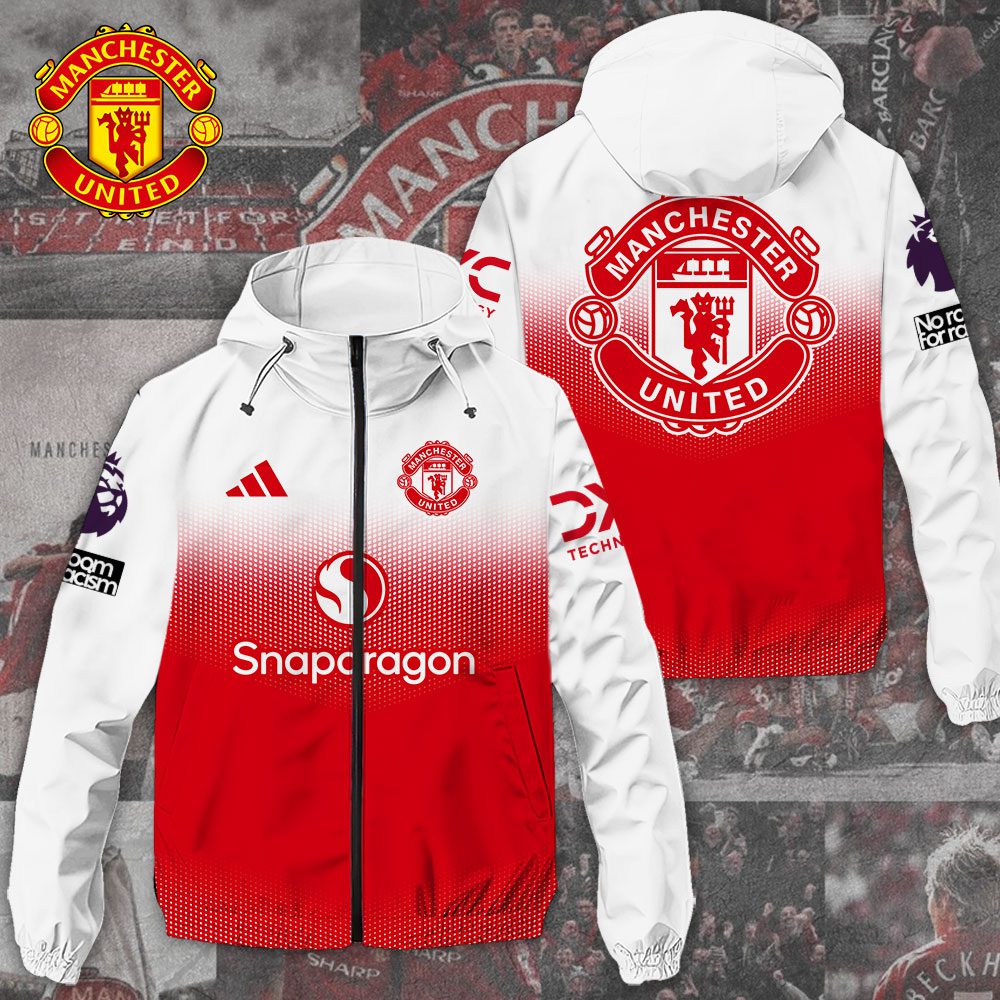Manchester United 3D Windbreaker Jacket