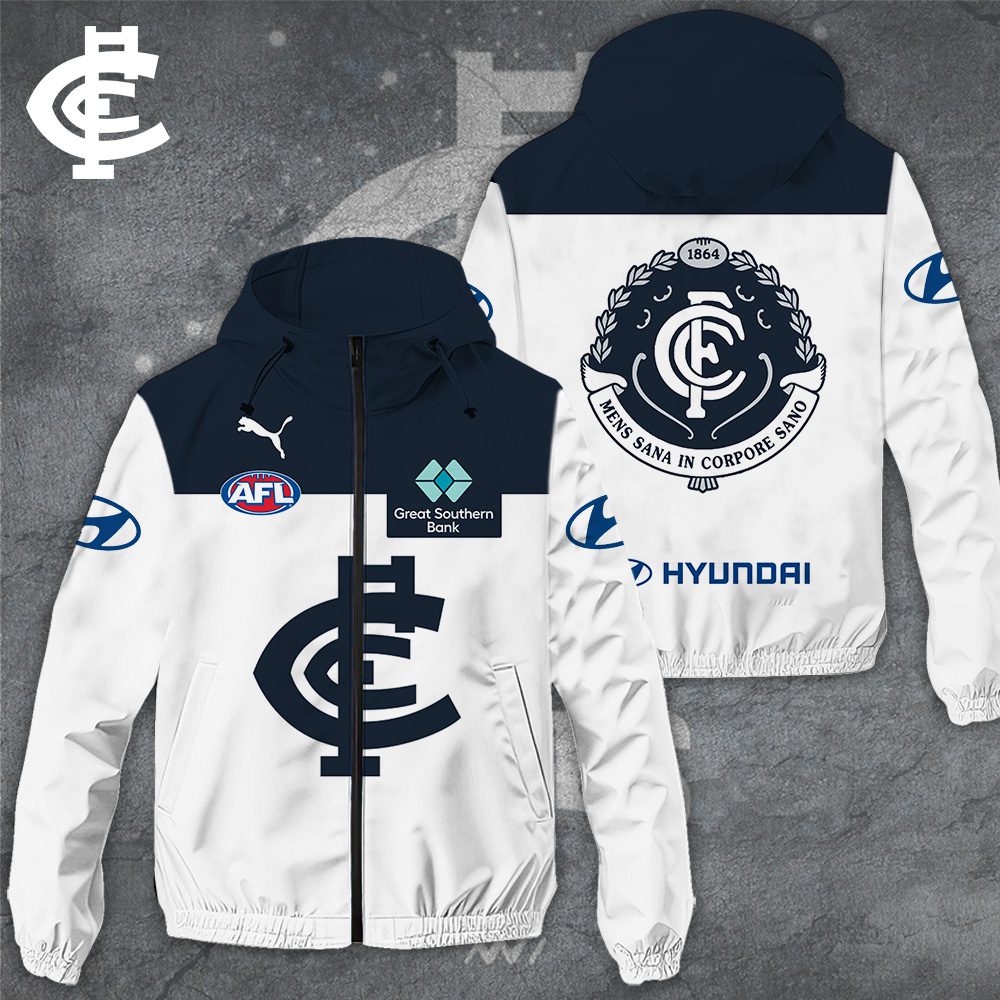Carlton Football Club 3D Windbreaker Jacket