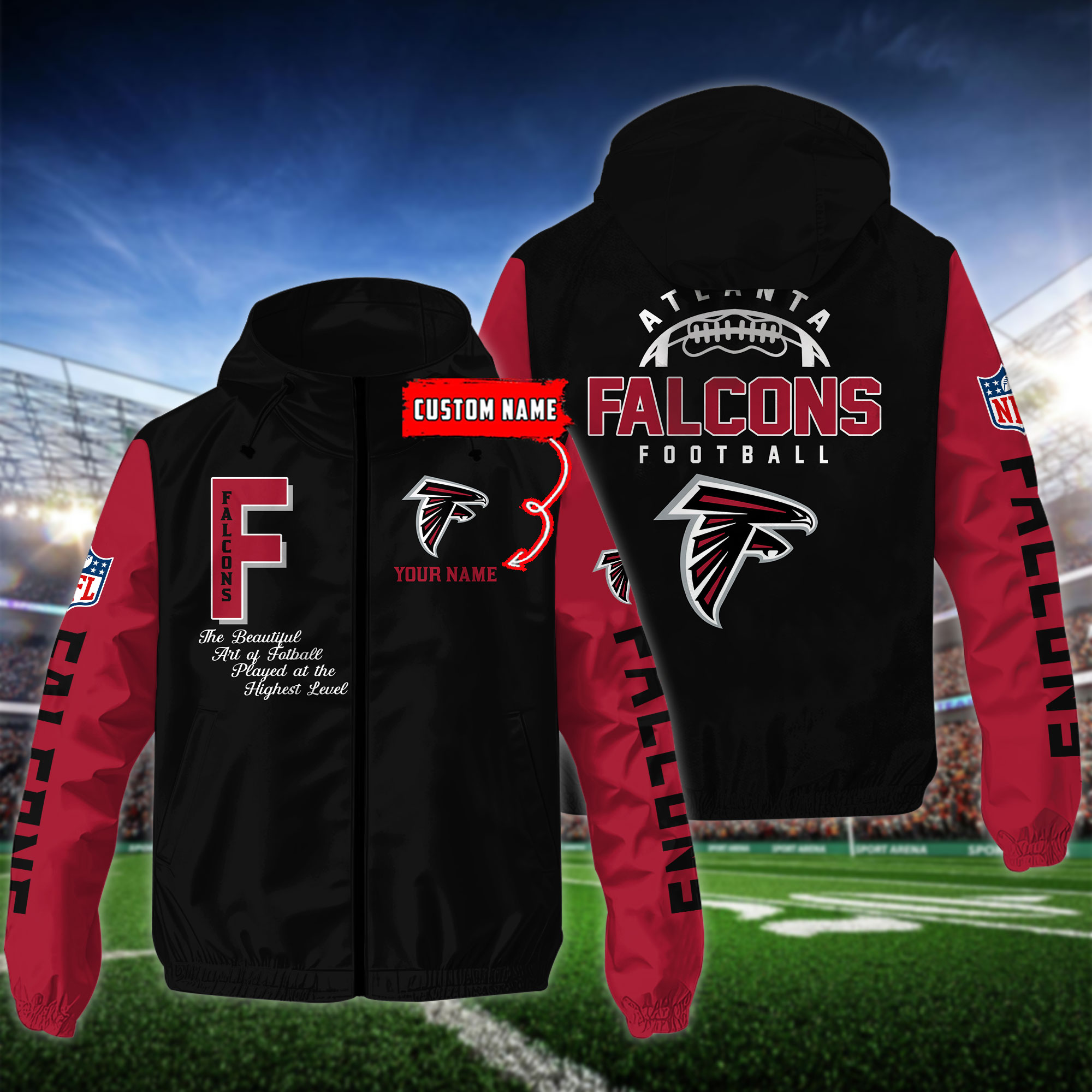 Atlanta Falcons Outdoor Jacket For Men