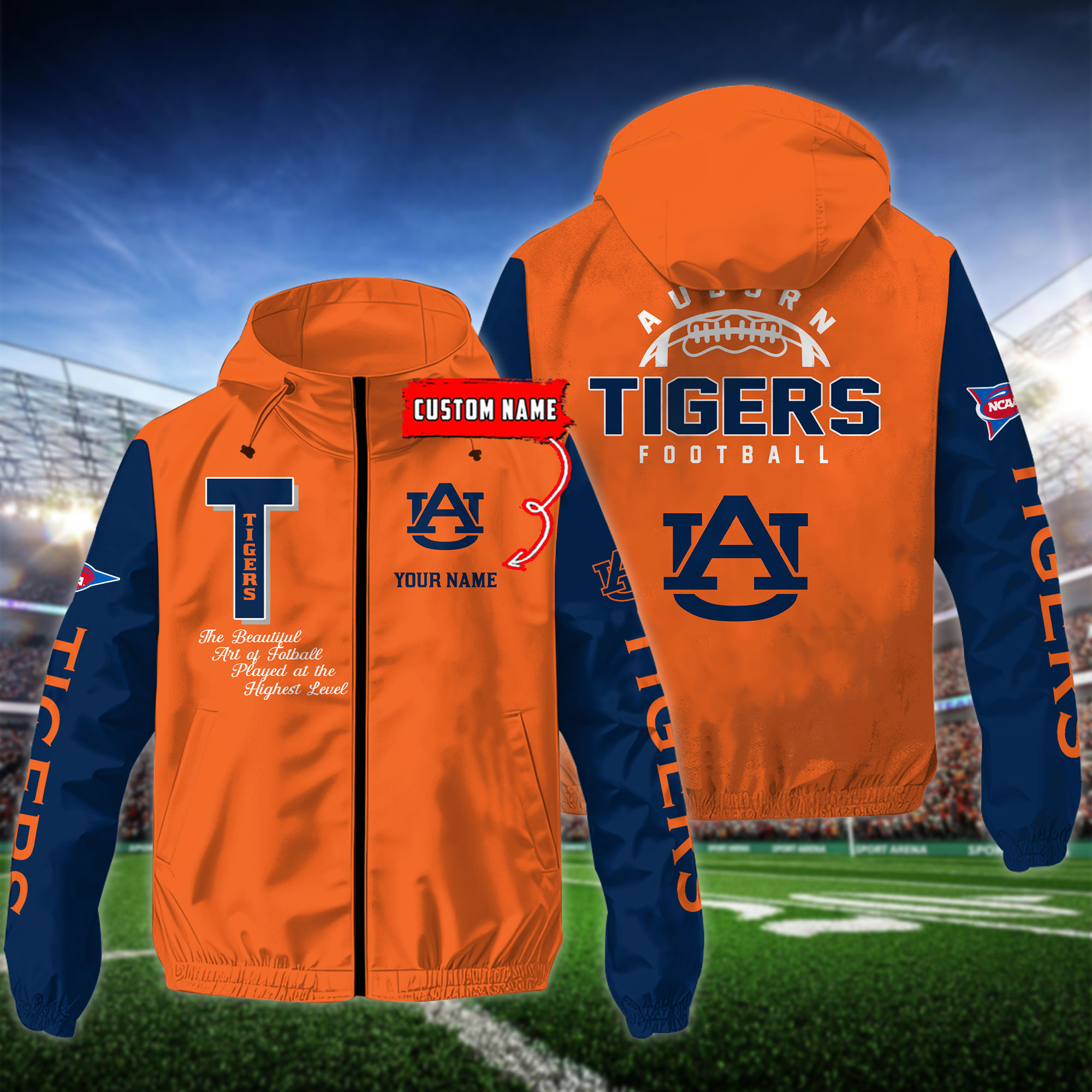 Auburn Tigers Outdoor Jacket For Men