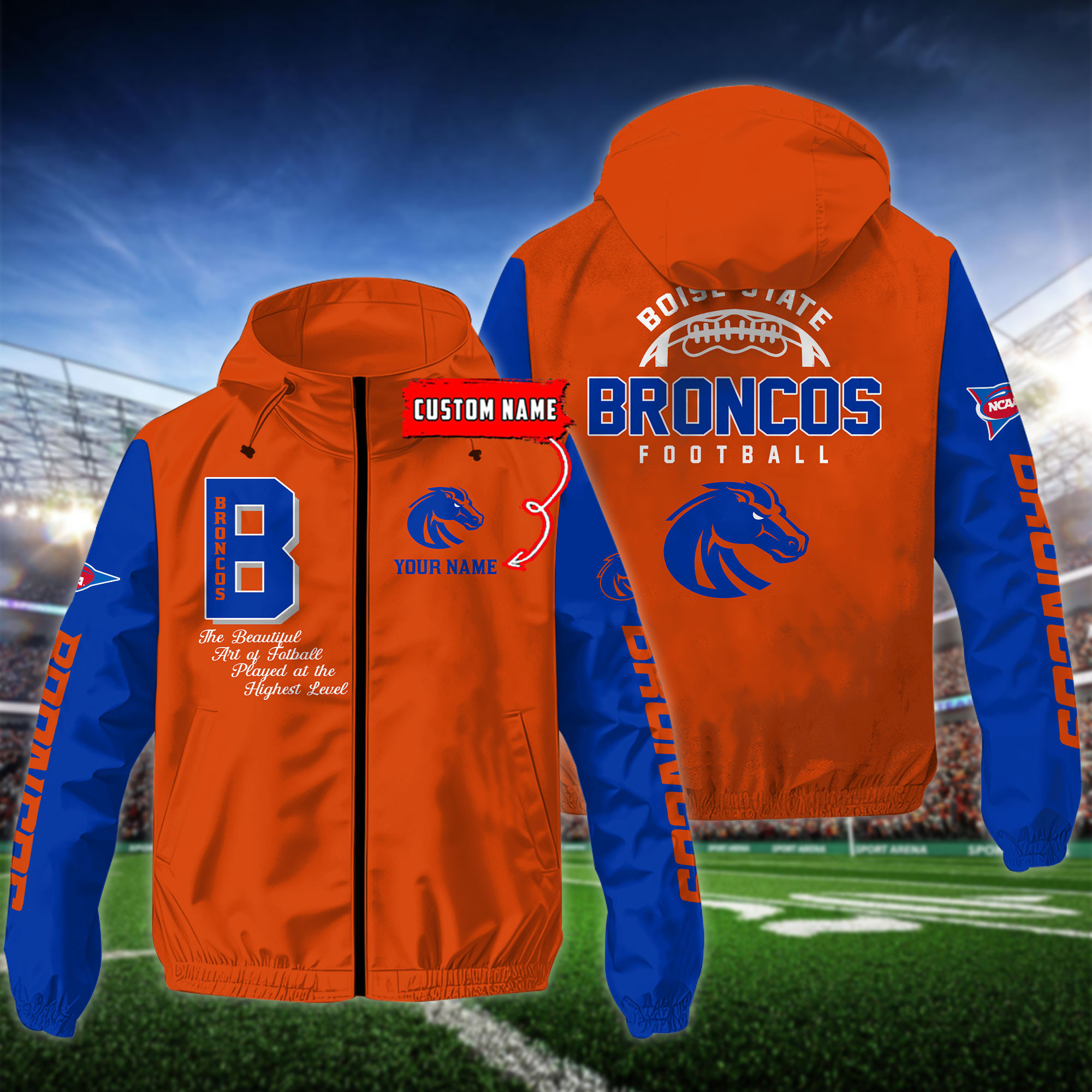 Boise State Broncos Windbreaker Jacket