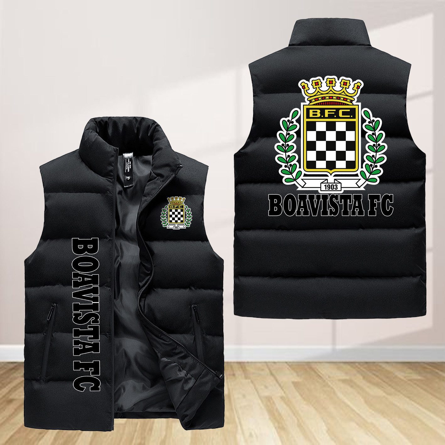 Boavista Futebol Clube Sleeveless Down Jacket Sleeveless Vest