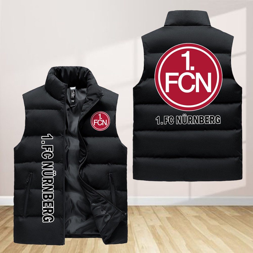 1. Fc Nurnberg Sleeveless Down Jacket Sleeveless Vest